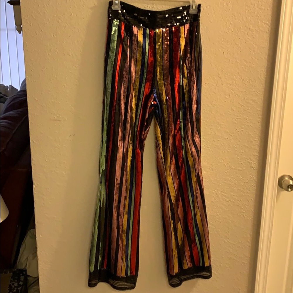 Starlet Sequins High-Waisted Pant